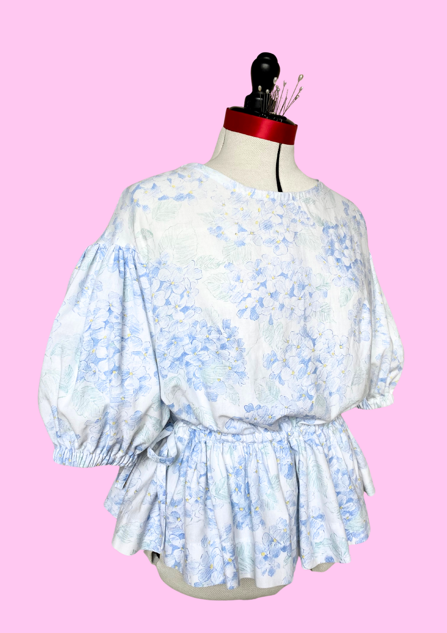 Blouse Lilial - Motifs hortensias - Taille 2