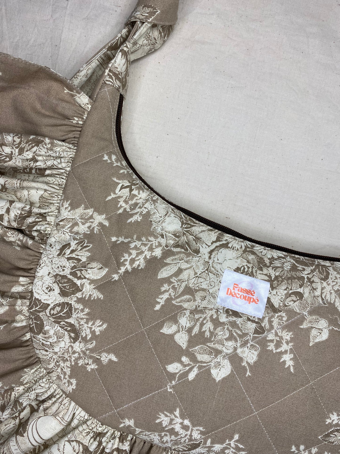Sac Orris - Toile de Jouy Beige