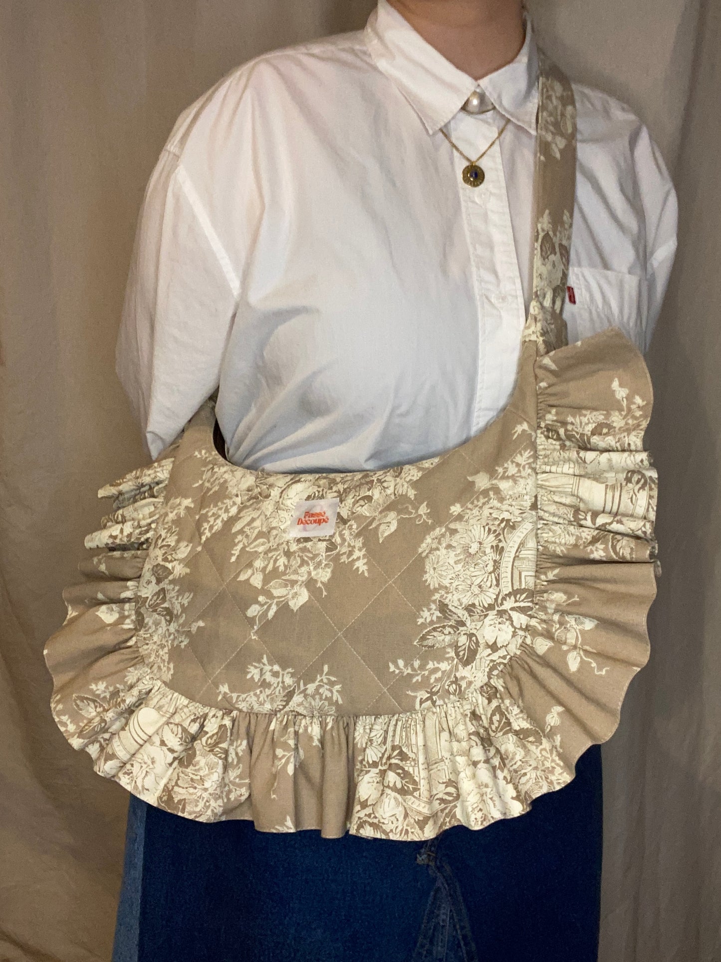 Sac Orris - Toile de Jouy Beige