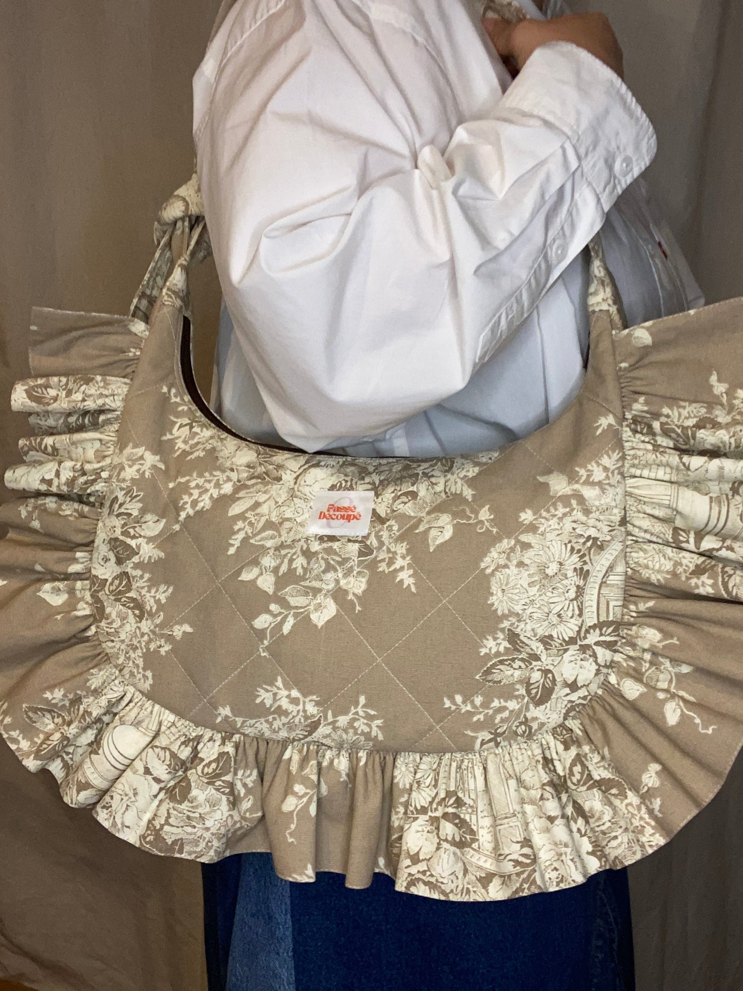 Sac Orris - Toile de Jouy Beige