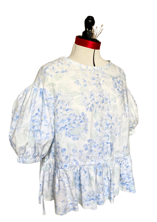 Blouse Lilial - Motifs hortensias - Taille 2
