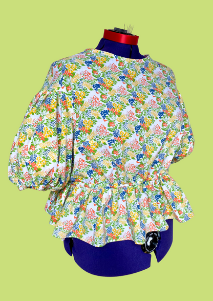 Blouse Lilial - Fleurie colorée - Taille 4